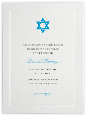 Bris And Baby Naming Invitations Online At Paperless Post