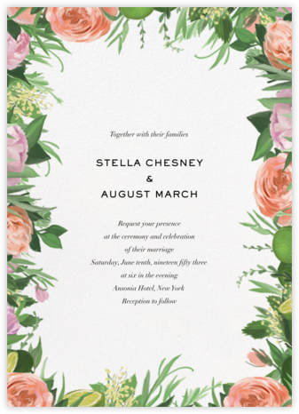 Gramercy Garden - Paperless Post - Romantic wedding invitations 