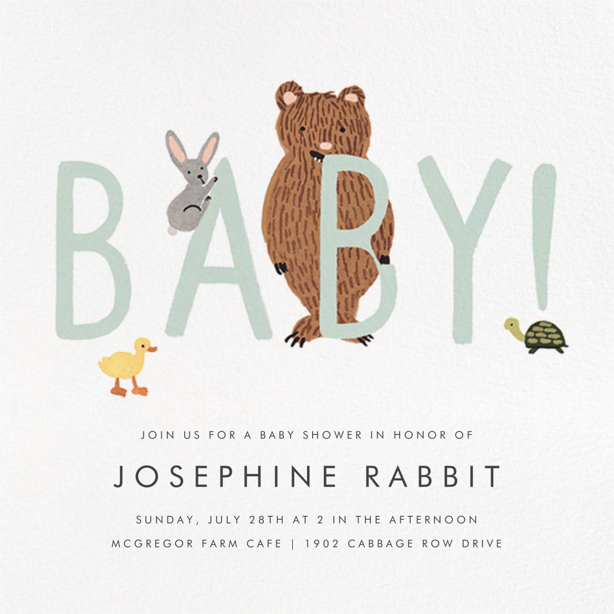 teddy bear baby shower invitations online