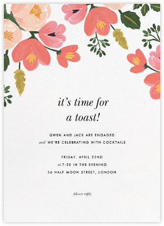 Pastel Petals - Rifle Paper Co. - Engagement party invitations 