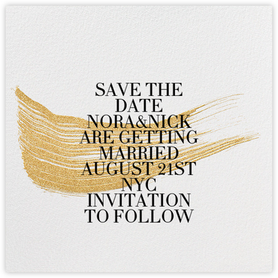 Genius - Gold - Kelly Wearstler - Modern save the dates