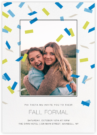 Parade Day - Blue - Paperless Post - Greek Life Invitations