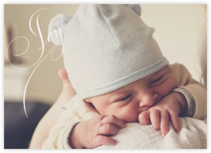 Joy (Photo) - White - Bernard Maisner - Birth Announcements