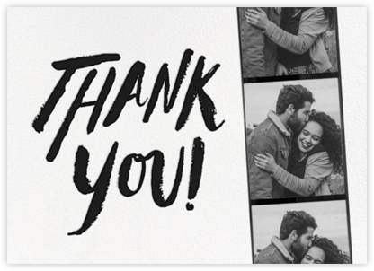 Photo Booth Thank You - Black - kate spade new york - Online thank you notes