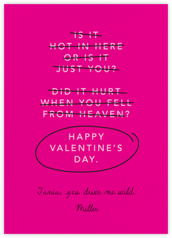 What's My Line? - Paperless Post - Funny Valentine's Day cards
