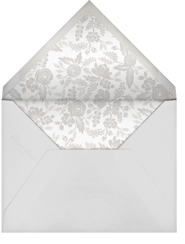 Heather and Lace (Save the Date) - Coral/Silver - Rifle Paper Co. - Envelope