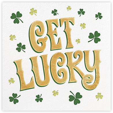 Shamrock Luck - Paperless Post - St. Patrick's Day cards