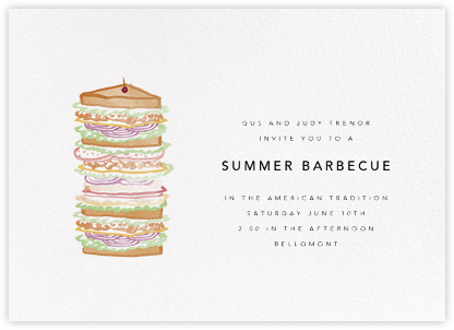 The Earl of Sandwich - Paperless Post - BBQ Invitations