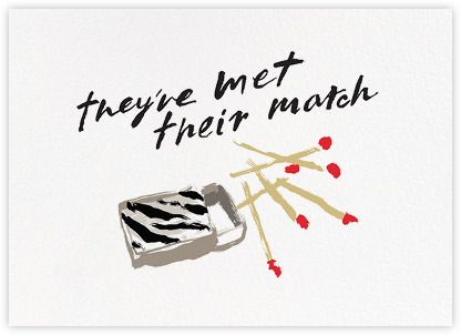Met Their Match - kate spade new york - Engagement party invitations 