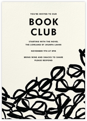 Book Club Invitations Online At Paperless Post