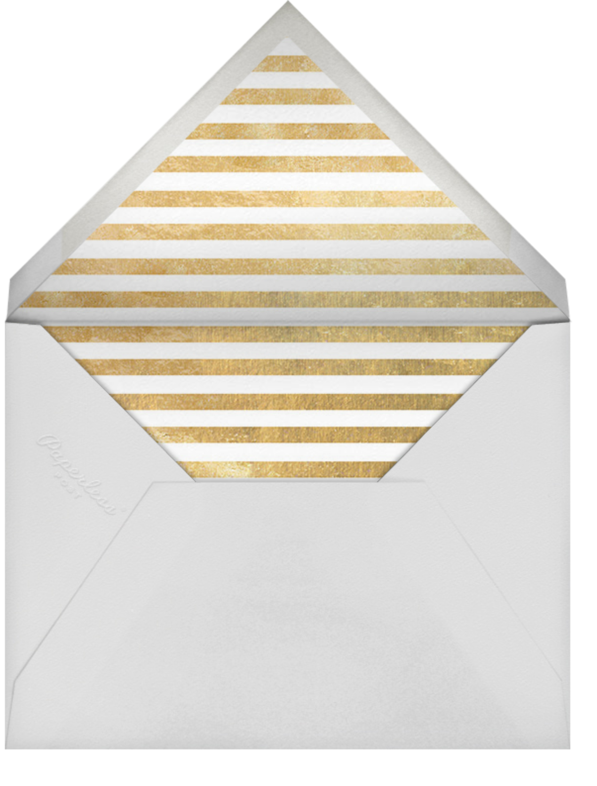 Confetti (Save the Date) - White/Gold - kate spade new york - Envelope