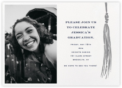 Tassel (Photo) - Gray - kate spade new york - Online Party Invitations