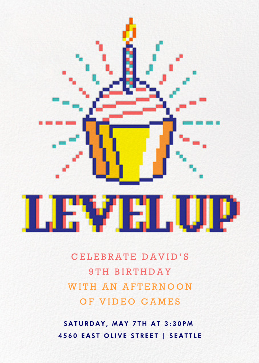 8 Bit Birthday Send Online Instantly Track Opens