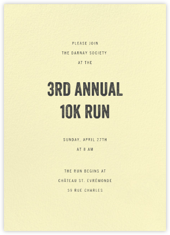 Pale Yellow - Paperless Post - Fundraiser Invitations