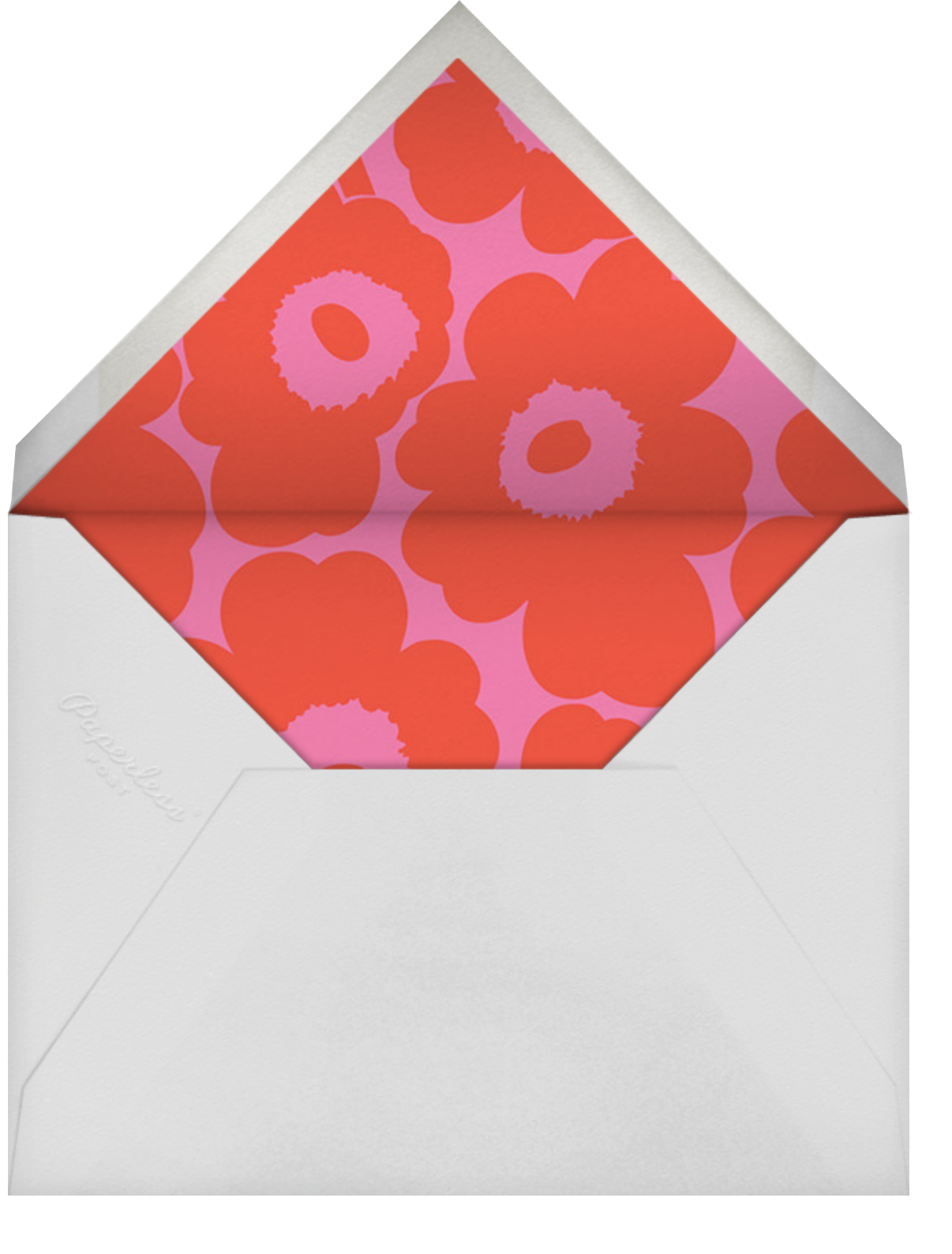 Unikko (Tall) - Red/Pink - Marimekko - Envelope