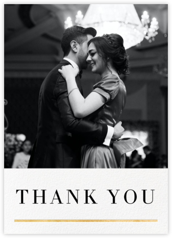 Underscore - Gold - Paperless Post - Wedding Thank You Cards 