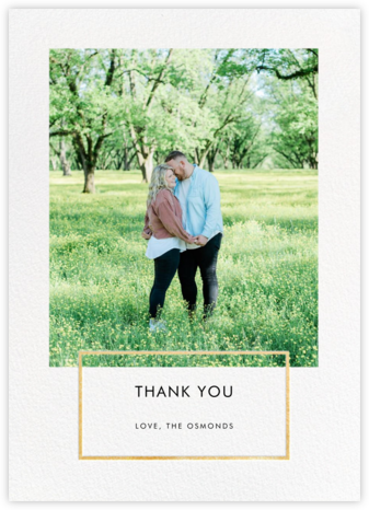 Placard - Gold - Paperless Post - Wedding Thank You Cards 