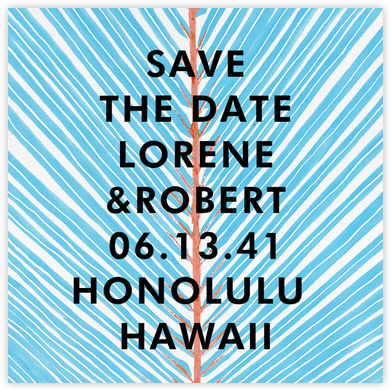Frond - Blue - Kelly Wearstler - Party save the dates