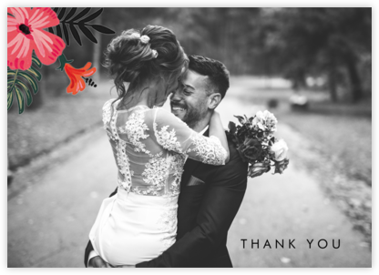 Kona Floral (Photo Stationery) - Rifle Paper Co. - Wedding Thank You Cards 