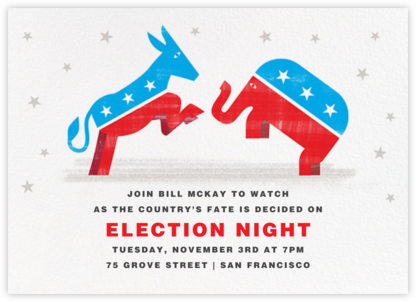 Rearing for a Party - Paperless Post - Election Night Invitations
