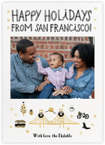 SF Attractions - Hello!Lucky - Holiday Photo Cards 