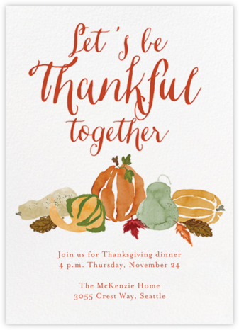 Gourd Times - Crate & Barrel - Crate and Barrel invitations and save the dates