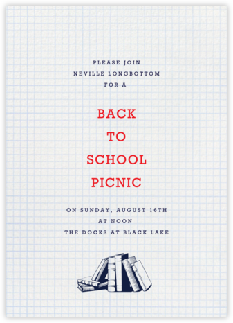 Graph Paper - Paperless Post - Back to School Invitations