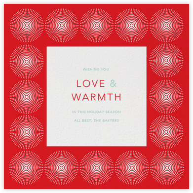 Santorini Too - Red - Jonathan Adler - Christmas Cards