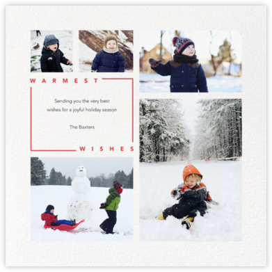  Minimalist Wishes (Square) - Paperless Post - Holiday Photo Cards 
