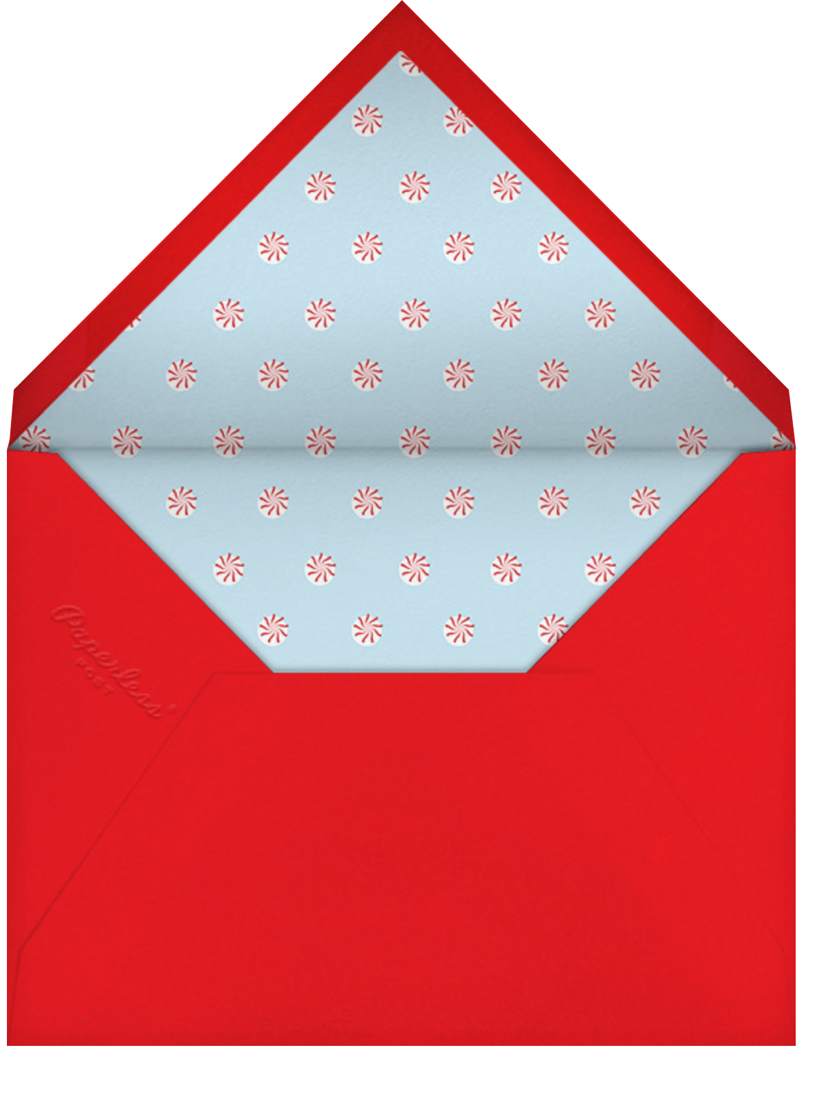 Candy Cane Frame (Tall) - Paperless Post - Envelope