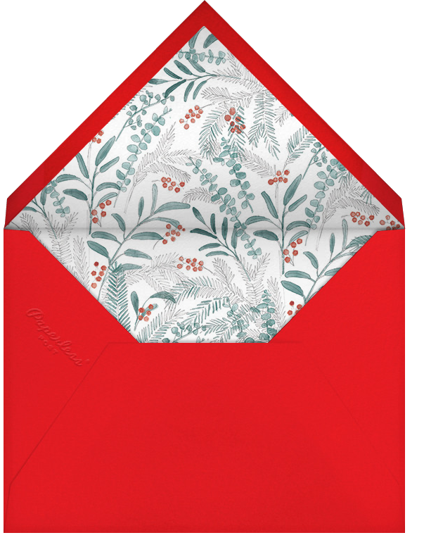 Mistletoe Signet (Grid) - Paperless Post - Envelope
