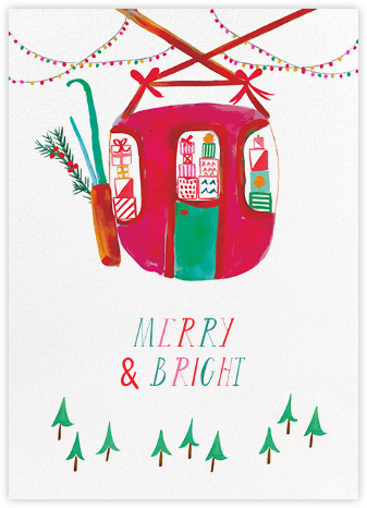 Fairy Lights on the Black Diamond (Greeting) - Mr. Boddington's Studio - Watercolor Christmas Cards