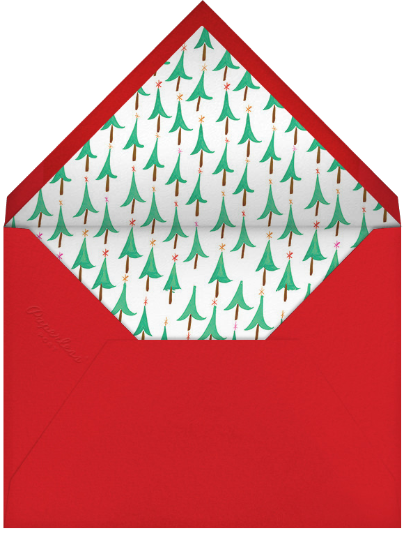 Glittery Tree in the Christmas Forest (Greeting) - Mr. Boddington's Studio - Envelope