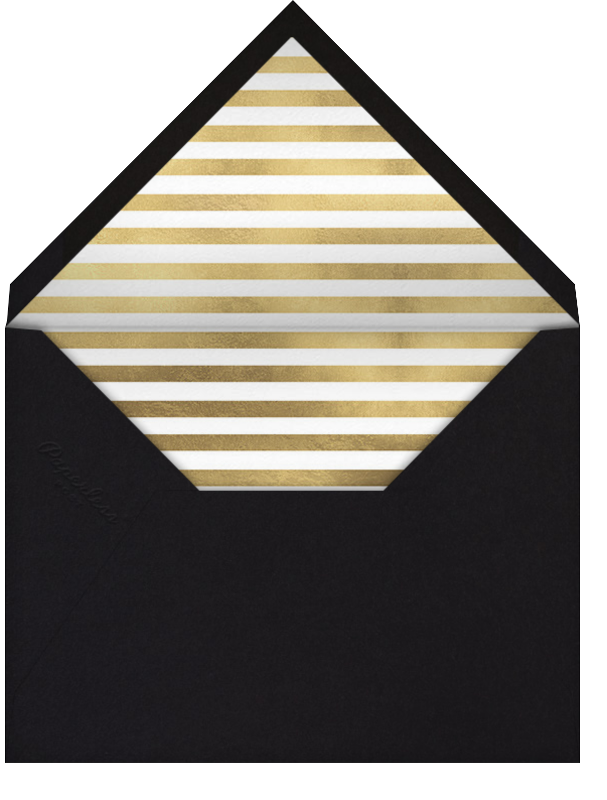 Champagne Bubbles (Photo) - Gold - Paperless Post - Envelope