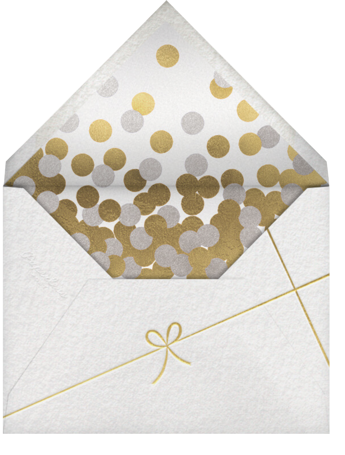 Holiday Finestra (Tall) - White/Gold - Paperless Post - Envelope