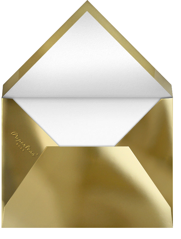 Carreaux (Multi-Photo) - White/Gold - Paperless Post - Envelope
