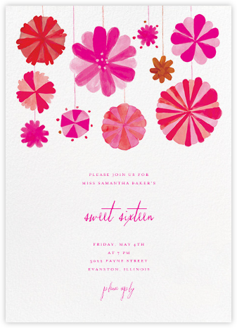 Sweet 16 And Quinceanera Invitations Online At Paperless