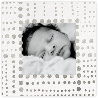 Beaded (Photo) - White - Kelly Wearstler - Birth Announcements