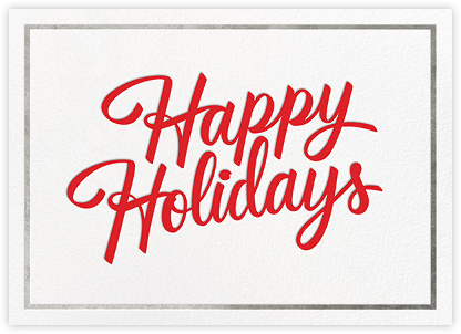 Signature Holiday - Silver - Paperless Post