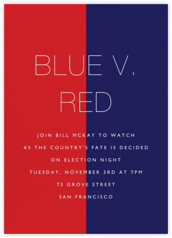 Color Wars - Paperless Post - Election Night Invitations