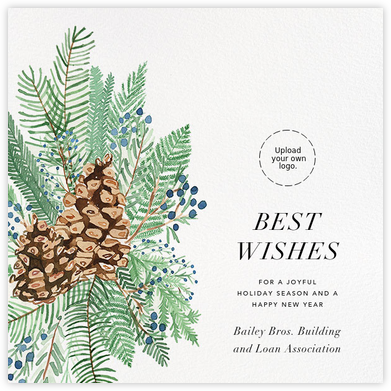 Juniper and Pine - Paperless Post - Business Holiday & Christmas Cards