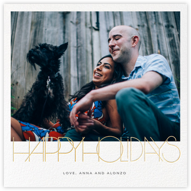 Avant-Garde Holiday (Square) - Paperless Post - Holiday Photo Cards 