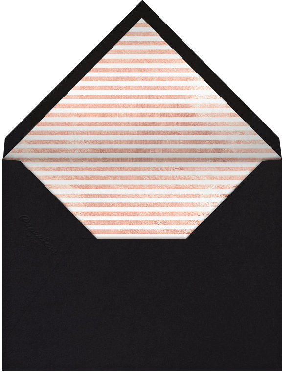 Bright and Bold (Save the Date) - Caviar/Rose Gold - Paperless Post - Envelope