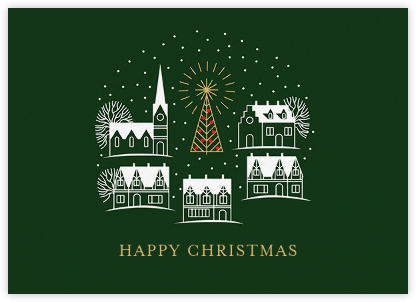 Christmas Village - Paperless Post - Christmas Tree Cards