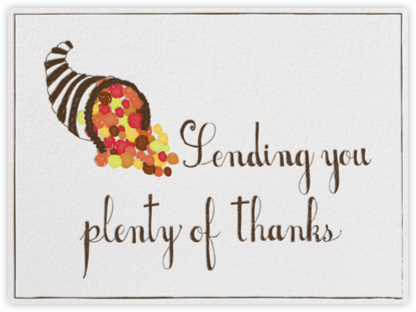 I Love You Plenty - Mr. Boddington's Studio - Thanksgiving Cards 