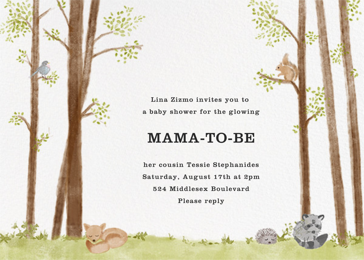Nature’s Nursery | Send online instantly | RSVP tracking