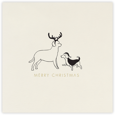 Festive Dogs - Paperless Post - Animal Wildlife Christmas Cards