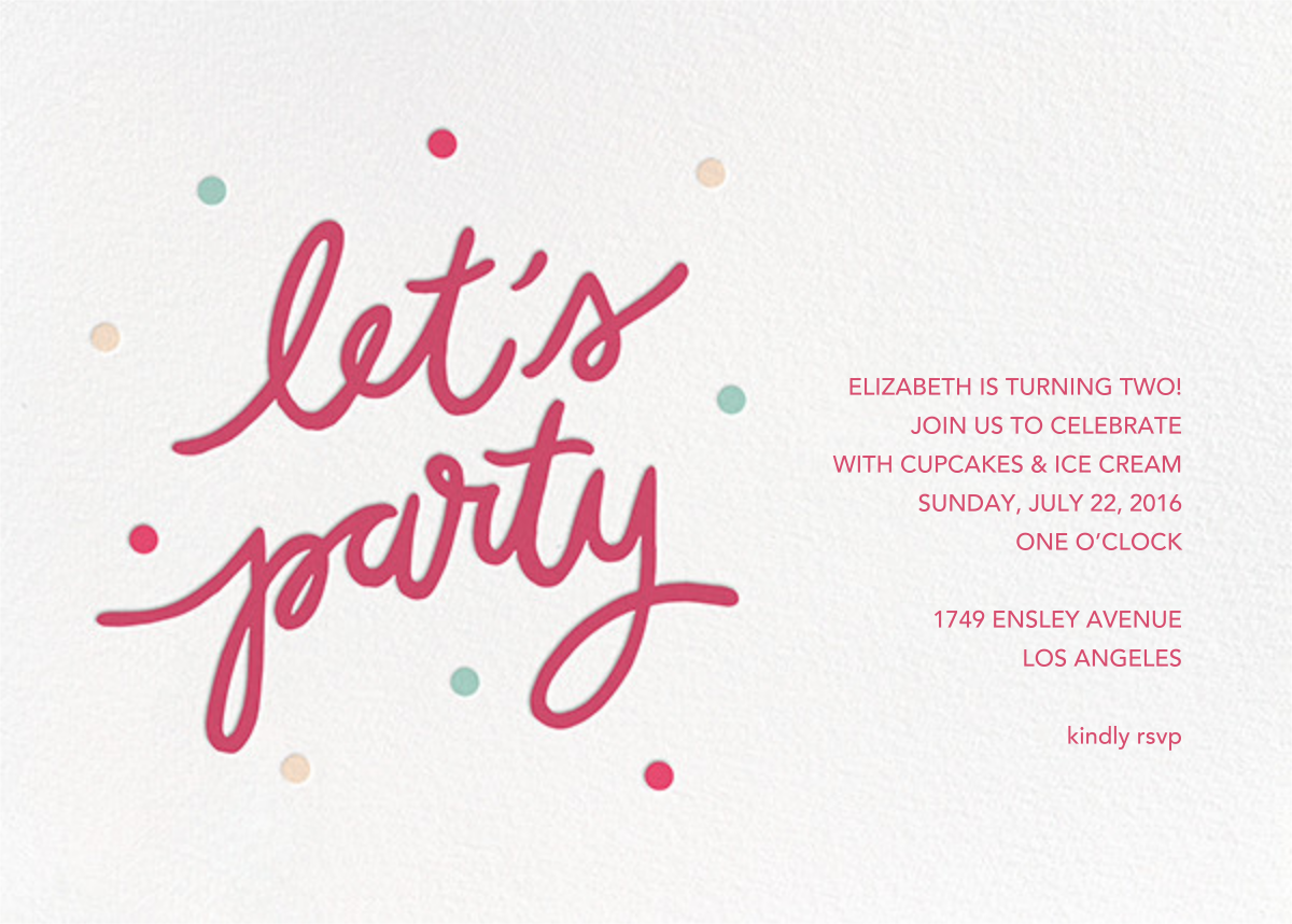 Party script. Party script