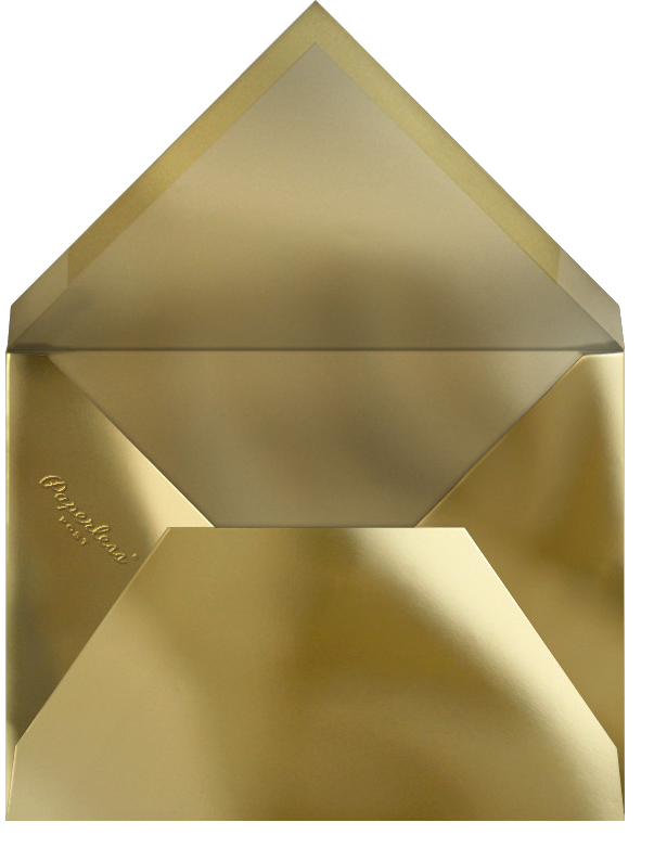 Panneaux - Slate/Gold - Paperless Post - Envelope