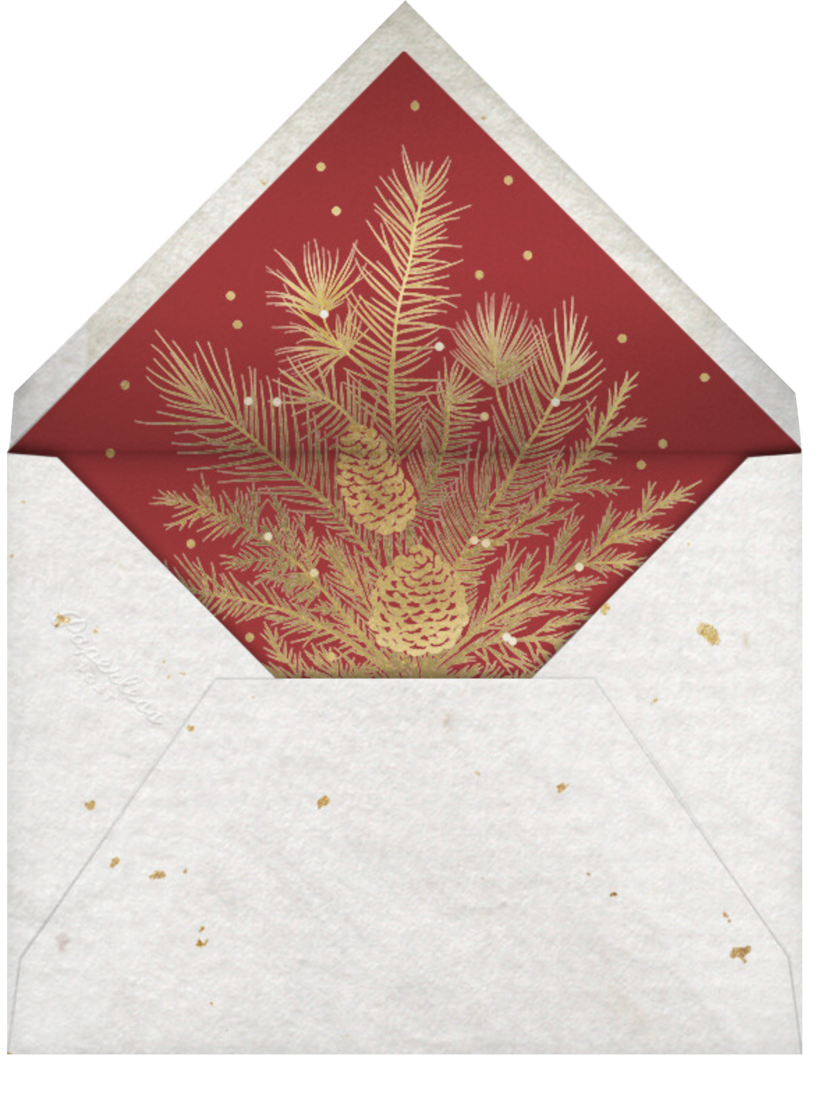 Holiday Partridge Square - Crimson - Paperless Post - Envelope